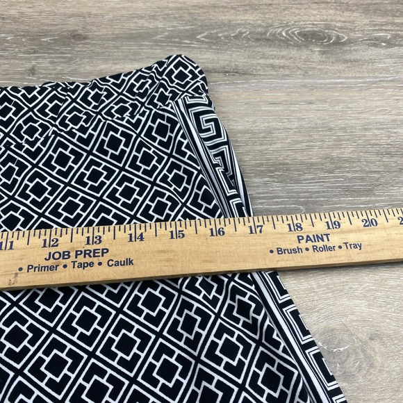 White House Black Market Pants Size M The Wide Leg Geometric Chic Resort Wear - Picture 6 of 9